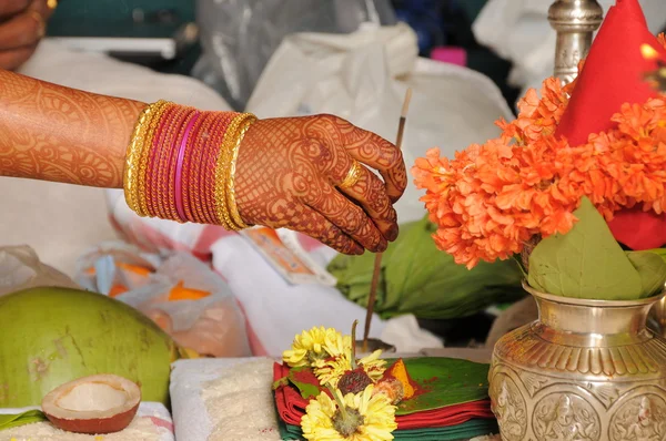 Indian People hands at Prayer — Stock Photo, Image