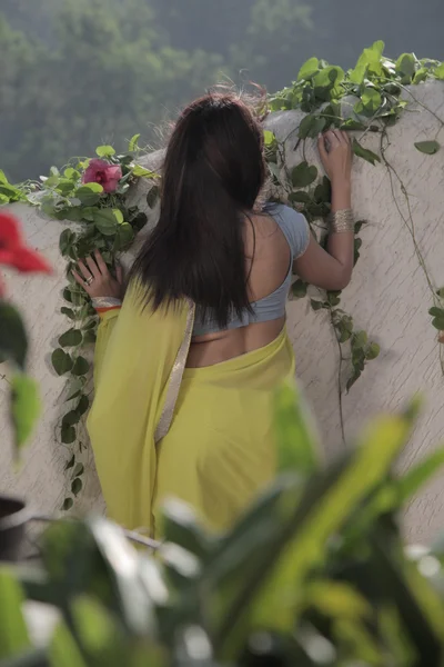 Hintli genç bayan rock alanı