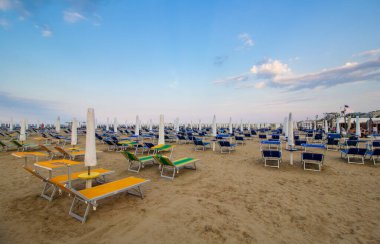 Rimini 'deki Sandy Plajı - İtalya