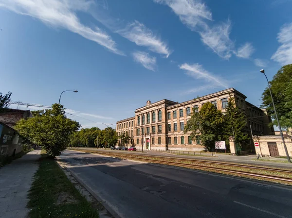 Secondary School Poniatowski Park Lodz — Stock Photo, Image