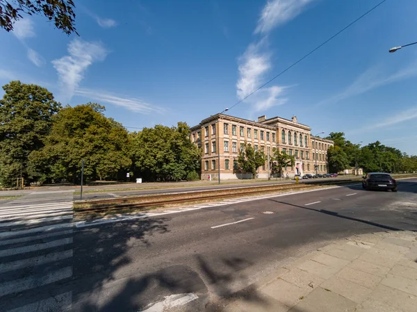 Poniatowski Park Taki Ortaokul Lodz — Stok fotoğraf