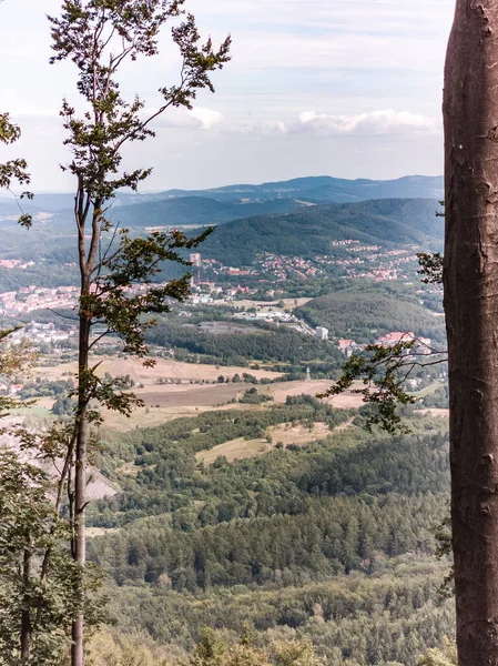 Sendero Montaña Chelmiec Walbrzych City Polonia — Foto de Stock