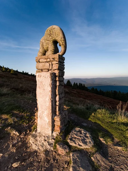 Podzim Pohoří Snieznik Karpaty Polsko — Stock fotografie