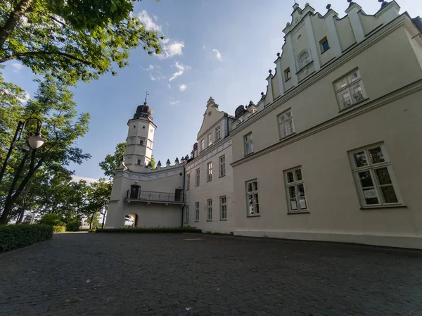 Casa Señorial Ciudad Poddebice Lodz Voivodeship Polonia Imágenes de stock libres de derechos