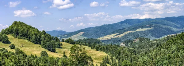 Una Vista Las Montañas Pieniny Gorce — Foto de Stock