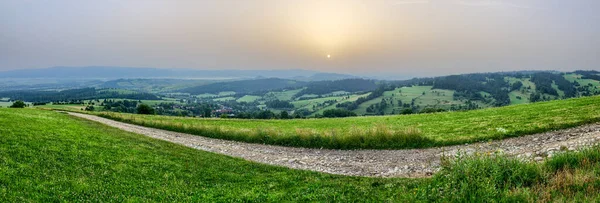 Vista Panorámica Las Montañas Gorce Pieniny — Foto de Stock