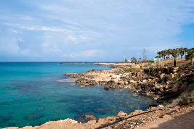 Kıbrıs Adası protaras yakınındaki güzel kuytu Körfezi