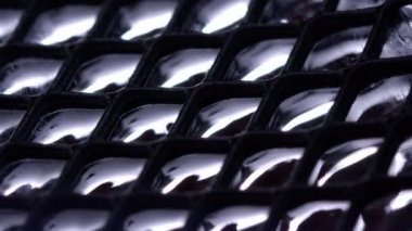 Sıvı galyum. Sıvı gümüş arka plan. Ağırlıksız madde ya da sıvı metal arka plan. Soyut arkaplan. Siyah sıvı arka plan ferroakışkan