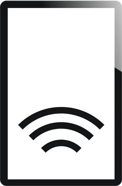 Ikona sygnału wifi online tabletki — Zdjęcie stockowe
