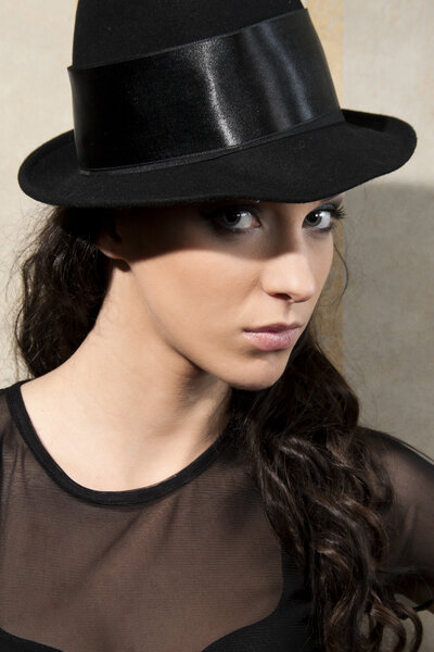 Woman with hat