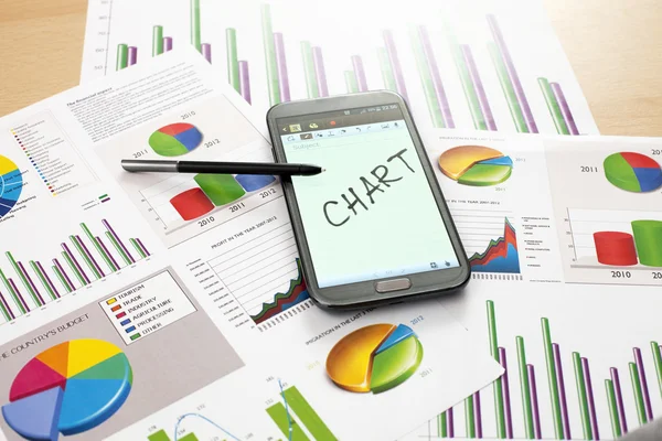 Business financial chart — Stock Photo, Image