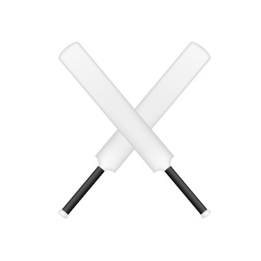 Siyah ve beyaz tasarım kriket sopası geçti