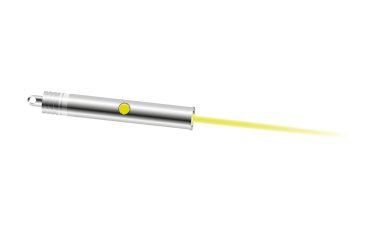 Lazer pointer sarı ışık ile 