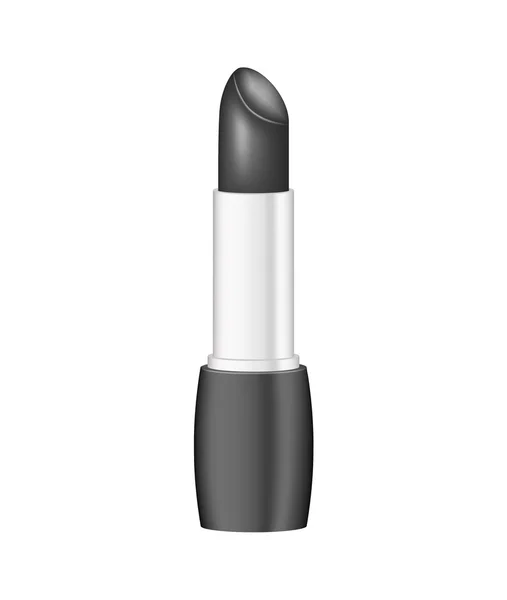 Zwarte lippenstift — Stockvector