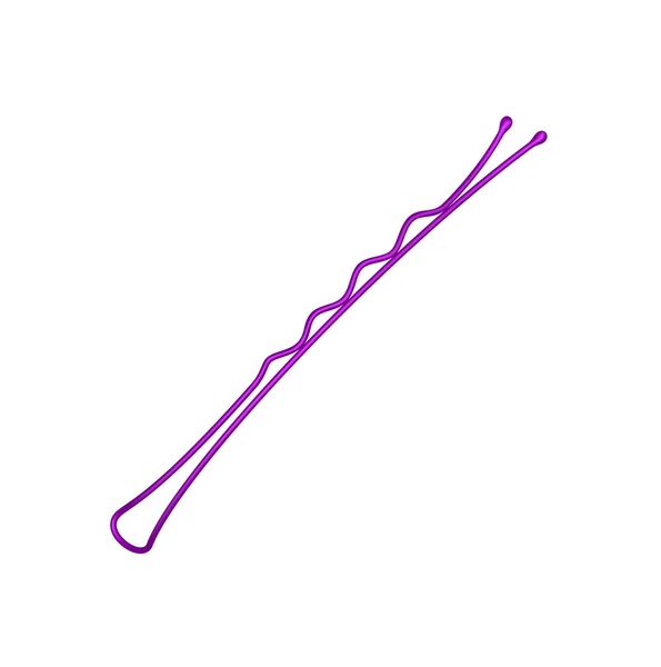 Pinza de pelo en diseño morado — Archivo Imágenes Vectoriales