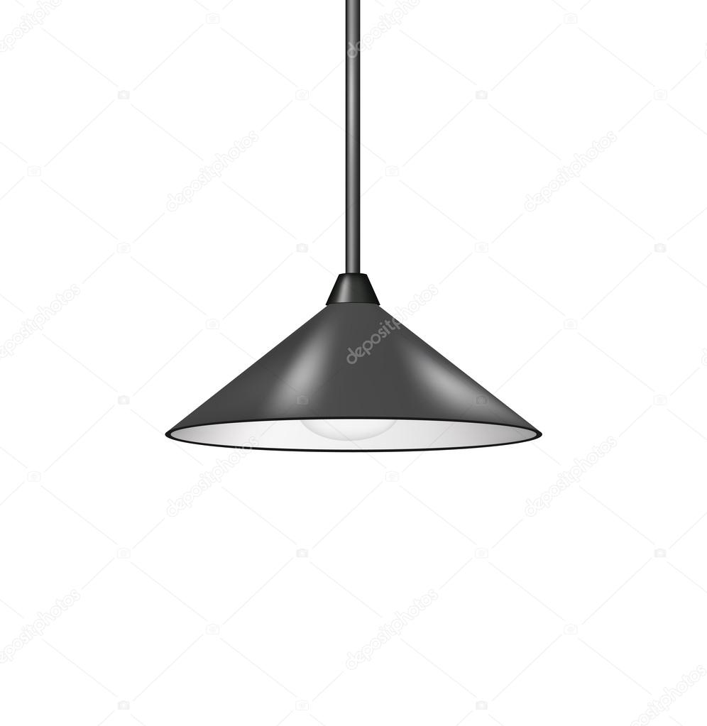 Retro hanging lamp in black design