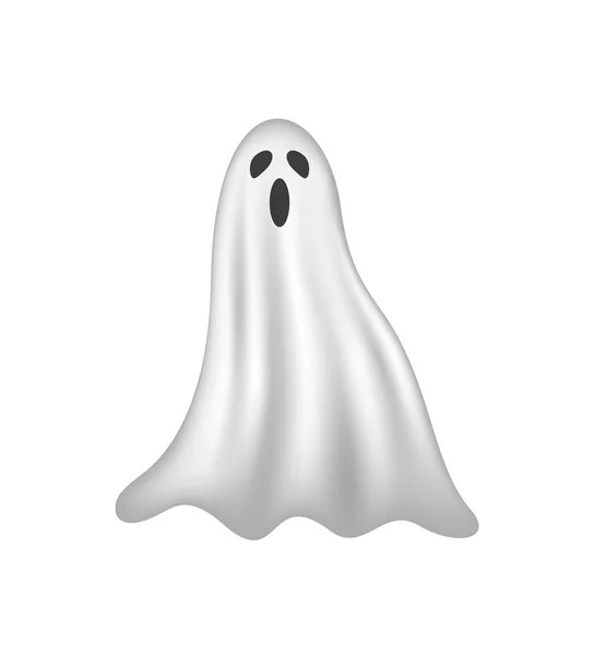 Ghost in white design — Stock Vector