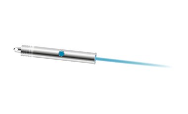 Lazer pointer mavi ışık ile