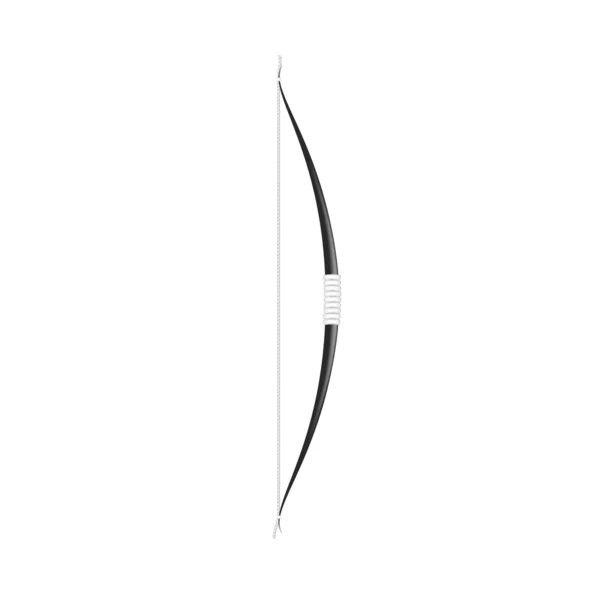 黑弓和白色的弓弦 — 图库矢量图片
