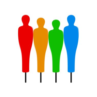 Eğitim serbest vuruş duvar renkli tasarım