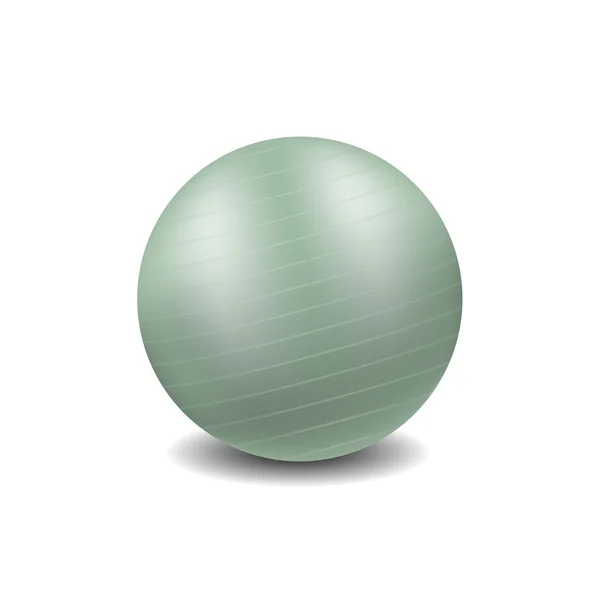 Тренажерний м'яч у світло-зеленому дизайні — стоковий вектор