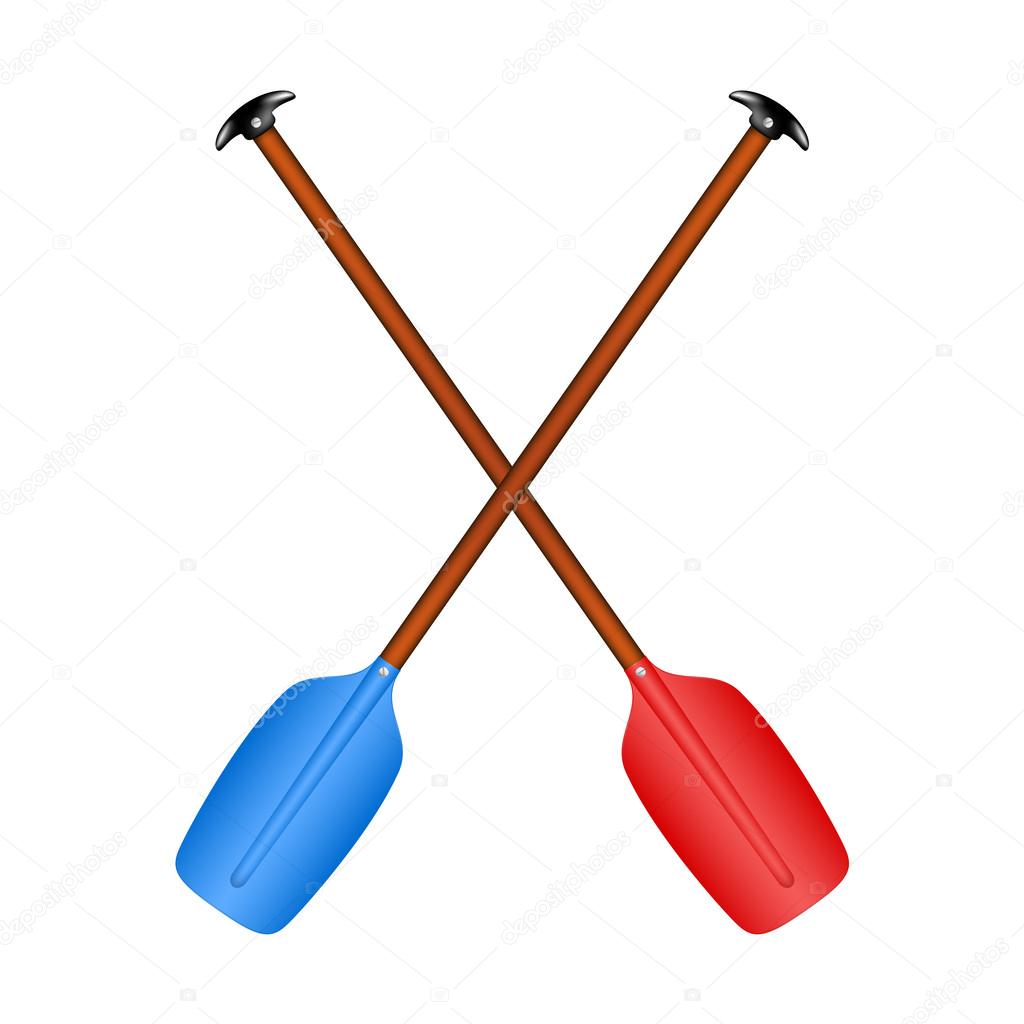Two crossed paddles Stock Vector by ©Jirkapravda 61216545