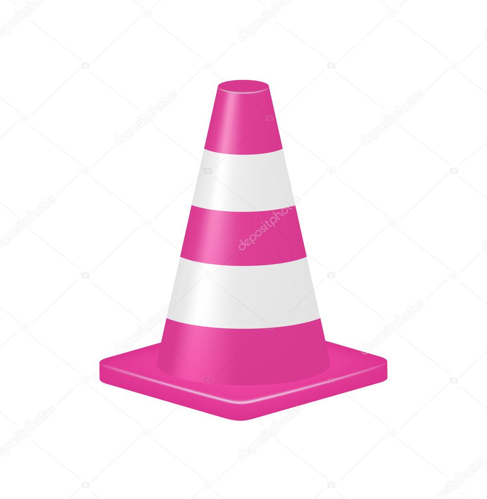 Pink traffic cone Stock Vector Image by ©Jirkapravda 61754745