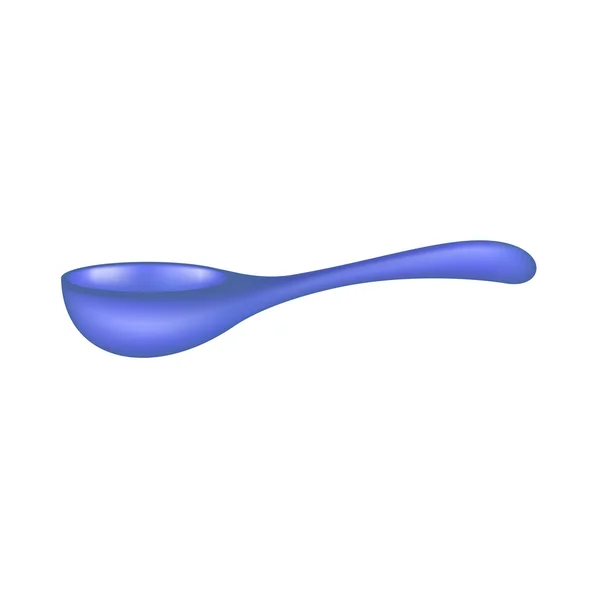蓝色设计木勺 — 图库矢量图片