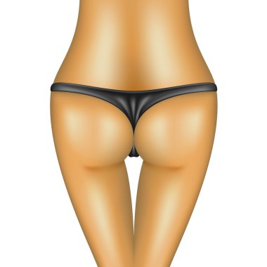 Kadının siyah Bikini Seksi serseri