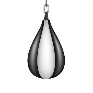 Siyah ve beyaz tasarım boks için kum torbası