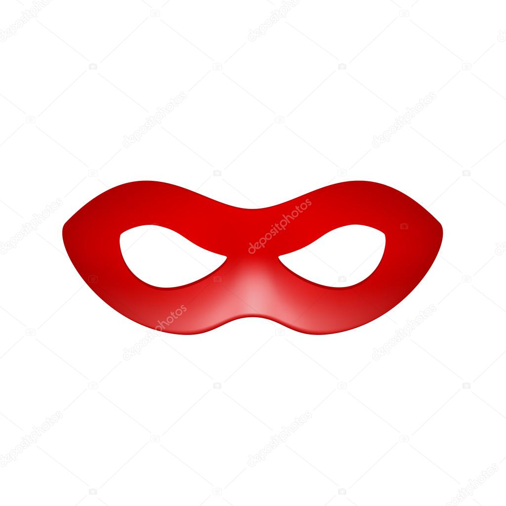 Eye mask in red design