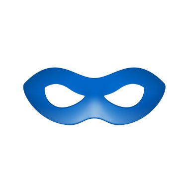 Eye mask in blue design clipart