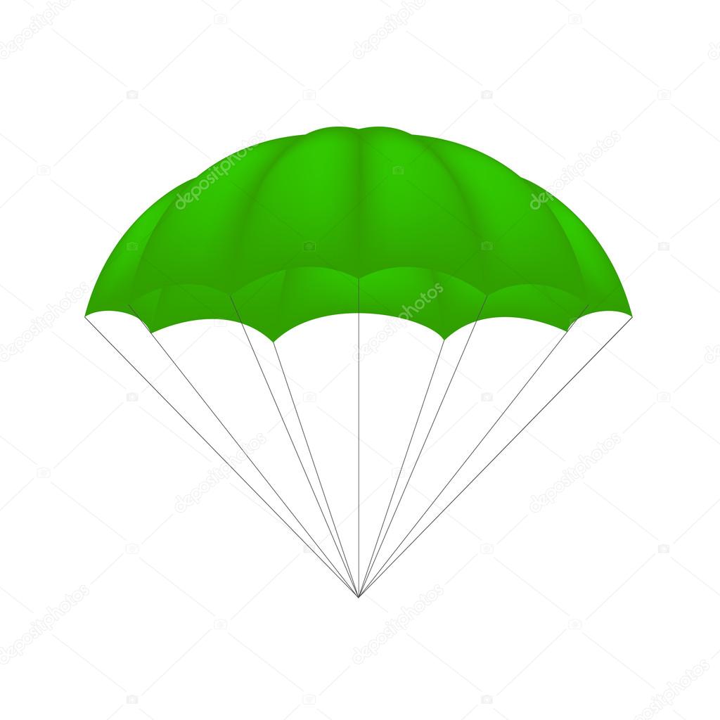 Parachute in green design