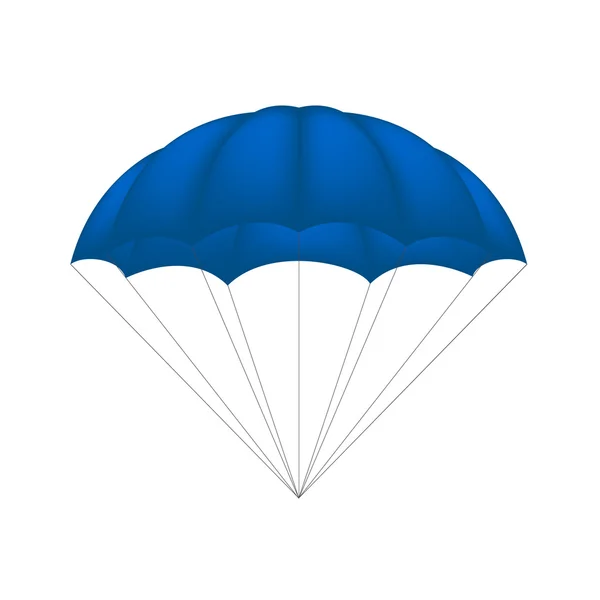 Parachute in blue design — Stock Vector