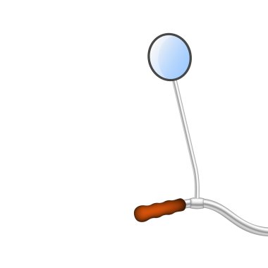 Dikiz aynası ile bir bisiklet gidon