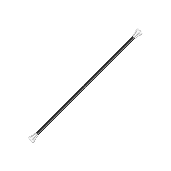 Спіральна паличка в чорно-срібному дизайні — стоковий вектор