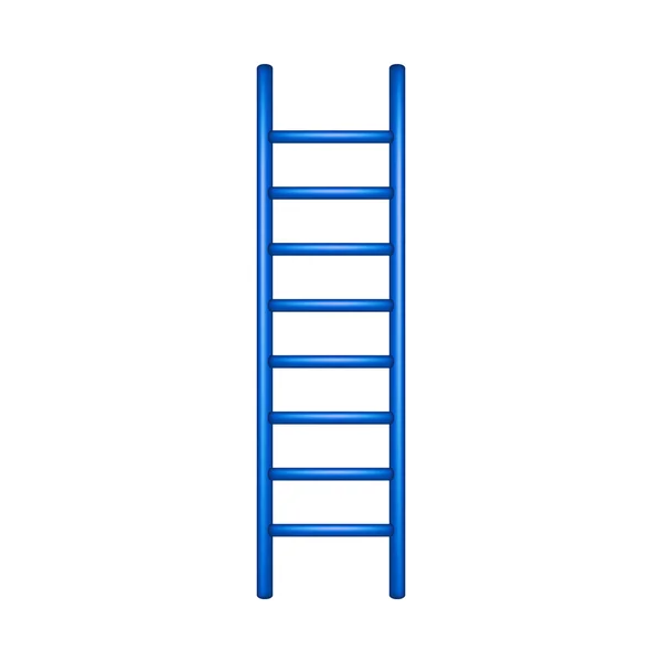 Wooden ladder in blue design — Stock Vector