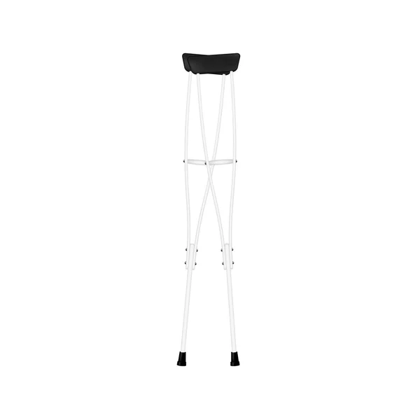 Retro crutches in white design — Stock Vector