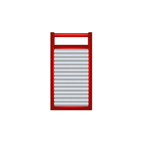 Dřevěné valcha v červené a stříbrné provedení — Stockový vektor