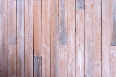 Ahşap eski püskü, boyalı duvar. Ağaç yapısı.