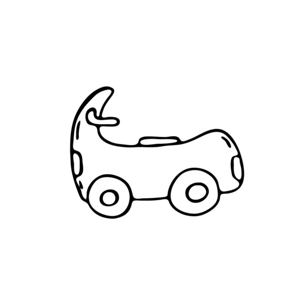 Doodle Imagens Modos Transporte Ilustração Desenhada Mão Veículo Moped — Vetor de Stock