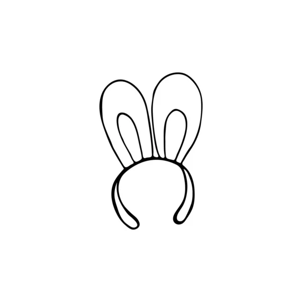 Caniche Aux Oreilles Lapin Illustration Pour Enfants Dessinée Main — Image vectorielle