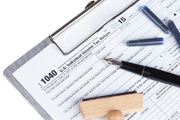 Income Tax Return Form — Stock Photo, Image