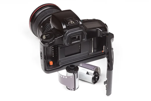 Аналоговая SLR камера — стоковое фото