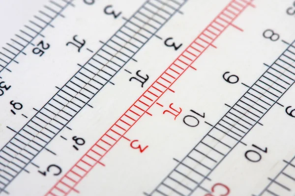 Vintage slide rule — Stock Photo, Image