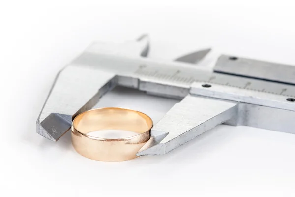 결혼 반지의 측정 — 스톡 사진