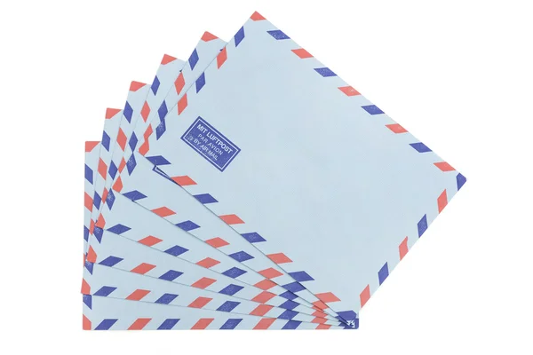 Вінтажні конверти повітряної пошти — стокове фото