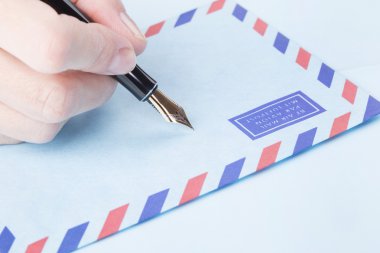 kadın el işaretleri zarf posta