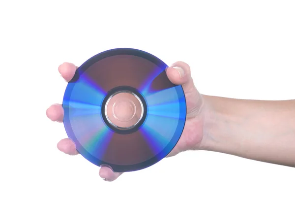 Female Hand with dvd — Stock Photo, Image
