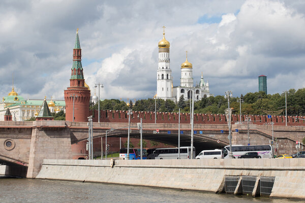 View on Kremlin castle in Moscow, Russia